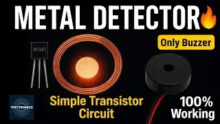 Metal Detector Circuit | Simple DIY Project Using Transistor | Detect Metal Easily 🔥| Tinytronics