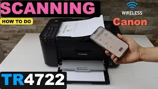 Сканирование Canon Pixma TR4722, сохранение в файл PDF/JPG | АПД | Стекло сканера.