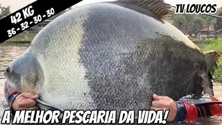 TAMBACU DE 42 KG E GIGANTES ACIMA DOS 30 NA MELHOR PESCARIA DA VIDA! PESQUEIRO ISHIKAWA - TV LOUCOS