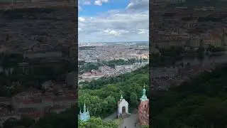 A view of Prague from above (from the Eiffel Tower of Prague aka Petrin lookout tower) #travel