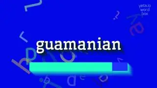 JAK WYm&oacute;wić GUAMANIAŃSKI?  #guamski (HOW TO PRONOUNCE GUAMANIAN? #guamanian)