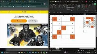 Sporcle 1-25 Number Logic Puzzle Tutorial Walkthrough