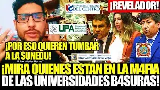 PERUANO JORGE CALMET REVEL&Oacute; LO QUE HAY DETR&Aacute;S DE LAS M4FIAS DE LAS UNIVERSIDADES B4SURAS