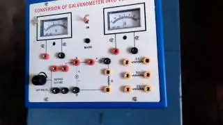 Conversion of galvanometer into ammeter and voltmeter