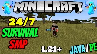 🔥Best Survival Public SMP Server For Minecraft🌍Java/Bedrock (PE / Pojav 24/7 Online |Free To Join💞