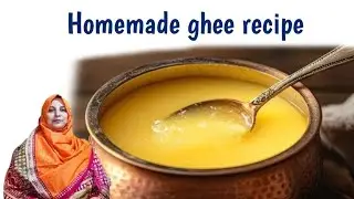 Homemade asli ghee | How to extract desi ghee from milk fat by @cookingwithnadiraandvlogs.