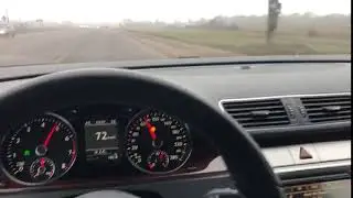 Разгон Passat CC 3.6 (Vr6, 300 лс) #мокро #липучка #+7градусов