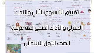 حل تقييم الأسبوع الثاني والأداء المنزلي والأداء الصفي لغة عربية الصف الثاني الابتدائي 2025