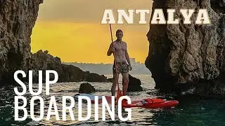 SUP Board in ANTALYA, Turkey. Stand up paddle boarding - nature, ocean. views. tour.