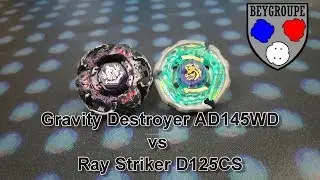 Beybattle Metal Masters: Gravity Destroyer AD145WD VS Ray Striker D125CS