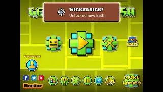 Getting the Wicked Sick achievement (Geometry Dash)