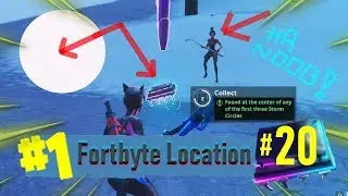 Fortnite Fortbyte #20 - Found At The Center Of Any Of The First Three Storm Circles ✔️