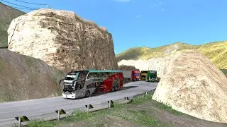 DANGEROUS ROADS / CARRETERAS PELIGROSAS DE PERU / BUS SCANIA G7 NEW 1800 DD 6X2 / EMPRESA EXCLUCIVA