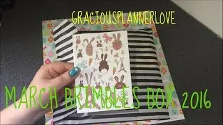 Unboxing the Brimbles Box March 2016 (Stationery Box)