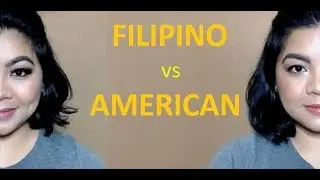 Filipino vs American Makeup Look