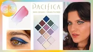 PACIFICA Full Face + Review | Deep Blue Cat Eye | Clean Makeup | Carson Stern