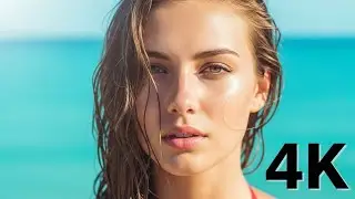 Ocean Blue Scenery 🌊 Vocal Tropical House 2025 for Calm Summer Beach Vibes 4K