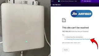 Jio Airfiber ip address not working | How to login Jio Fiber Router