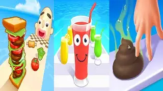 Juice Run 🆚 Sandwich Runner 🆚 Crushy Finger