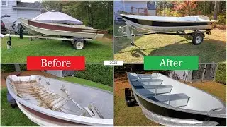Restauration d'une chaloupe d'aluminium - Boat Restoration