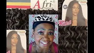 AFRI NAPTURAL 3X ISLAND CURL 20 CROCHET BRAIDS