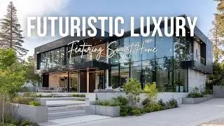 Futuristic Luxury Mansion Featuring Smart Home Technology and Glass Facade