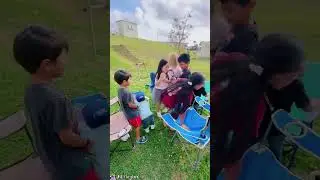 Egg hunting with neighborhood friends | Stillwell Park | Kadena Air Base | Okinawa, Japan | 03&bull;24&bull;24