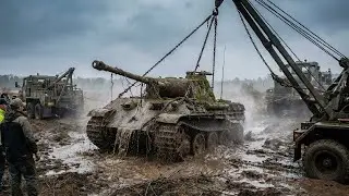 Salvaging and Restoring a WW2 Panther Tank | Found in Battlefield Ruins ASMR