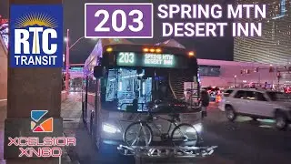 Las Vegas RTC New Flyer XN60 17706 Bus Ride