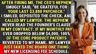 CEO's Nephew Fired Me? His $3,800 Check Triggered a Patent Reversion Clause!