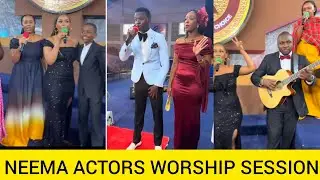 NEEMA CITIZEN TV SERIES ACTORS WORSHIPING IN CHURCH | NEEMA CITIZEN TV ACTORS POWERFUL WORSHIP