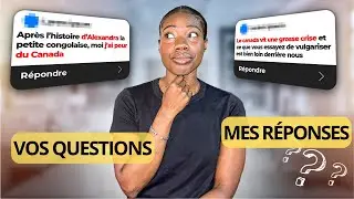 Je réponds à vos commentaires!