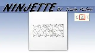 如何畫一般圖樣How to draw the Tangle Pattern NINJETTE(變化版)