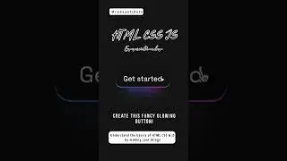 Create a Stunning Glowing Button with HTML, CSS | #coding