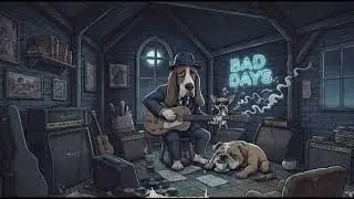 Smoky Lofi Blues Guitar | Neon Blue Bones