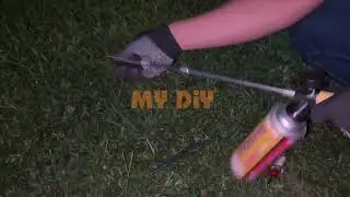 MY DIY BUTANE GAS TORCH FLAME GUN WITH 2 EXTENSION TUBE LONG NOZZLE FLAME WELDING GAS TORCH BRAZING