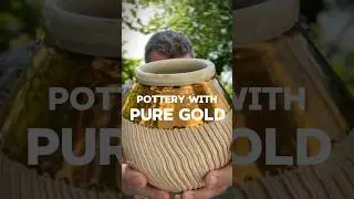Gold on Pottery - adding real 24 carat gold
