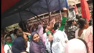 March 11,2024 Guwahati Chachal protest Anganwadi workers