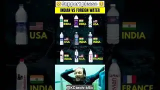 Top 10 Water Brands and Their Countries of Origin 🌍 | India vs Foreign #jaidmeel