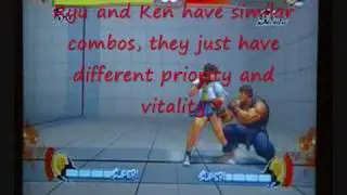 SF4 street fighter, Ken & Ryu basic practical combos.