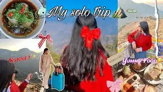 My 1st *Solo Trip*to Mussoorie😍😭 (solo Train journey 😍✨🥲