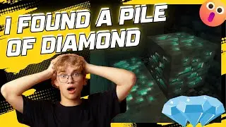 Aryan found a pile of Diamond #gaming #minecraft