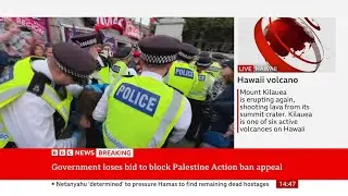 Government Fails to Appeal Proscription of Palestine Action | BBC News | 17 October 2025