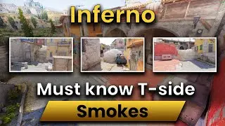 Inferno T-Side Smokes Guide | Essential Utility Lineups for CS2 (Beginner-Friendly)