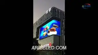 Low weight Outdoor curved led screen display,Outdoor Large Digital Counter Led Display Building Curv