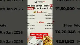 new record #gold crash in #silver crash market down