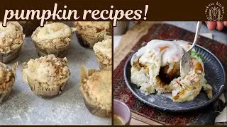 Fall Pumpkin Recipes! (Pumpkin Cream Cheese Muffins & Pumpkin Cinnamon Rolls
