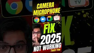 Webcam 🎥 Microphone🎙️ Not Working in 2025? | Chrome, Zoom, Omegle Mic Fix 🔧