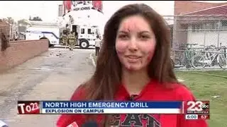 Entire school participates in disaster drill