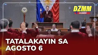 Senate set to discuss SC ruling on VP Duterte impeachment case on August 6 | (29 July 2025)